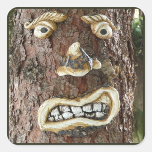 Sticker Carré Arborescence faciale