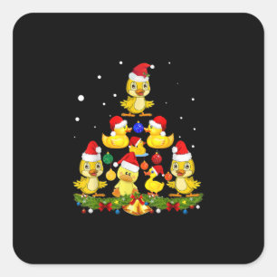 Sticker Carré Arbre de Noël