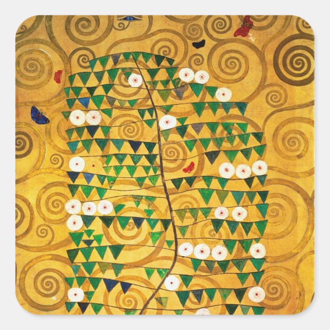 Sticker Carré Arbre de vie c.1905-09 (Devant)
