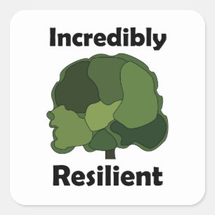 Sticker Carré Arbre sycomore incroyablement résilient inspirant