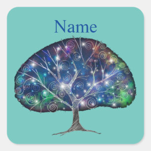 Sticker Carré Arbre tourbillonnant Thunder_Cove