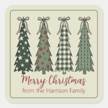 Arbres de Noël rustiques personnalisés pour les Fê