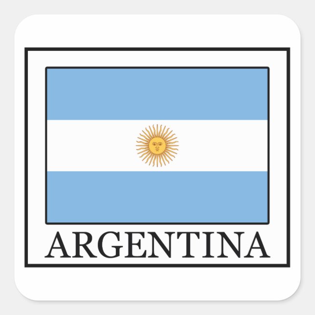 Sticker Carré Argentine (Devant)