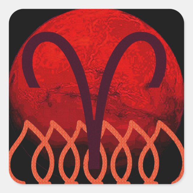 Sticker Carré Aries (Devant)