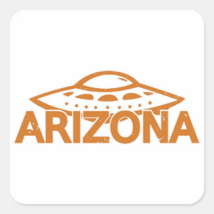 Sticker Carré Arizona UFO