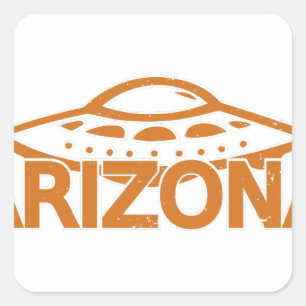 Sticker Carré Arizona UFO