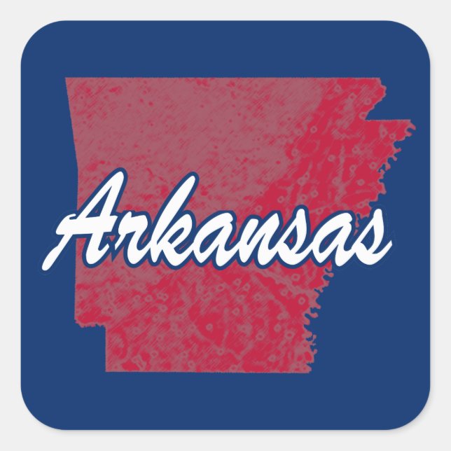 Sticker Carré Arkansas (Devant)