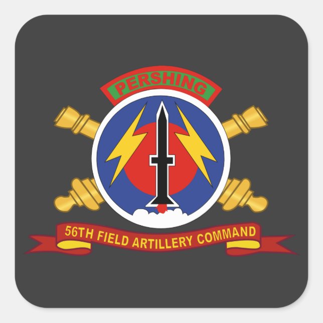Sticker Carré Armée - 56e Commandement de l'artillerie de campag (Devant)