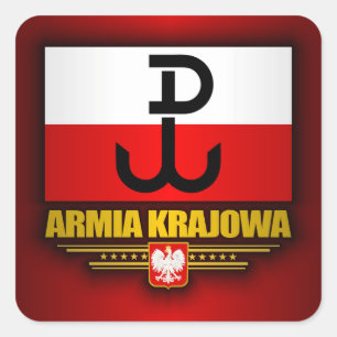 Sticker Carré Armia Krajowa