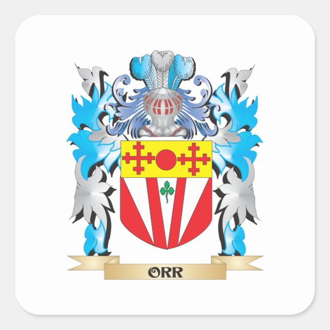 Sticker Carré Armoiries - Armoiries de la famille (Devant)
