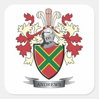 Sticker Carré Armoiries d'Andrews Family Crest