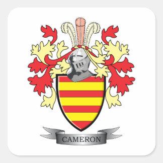 Sticker Carré Armoiries de Cameron Family Crest