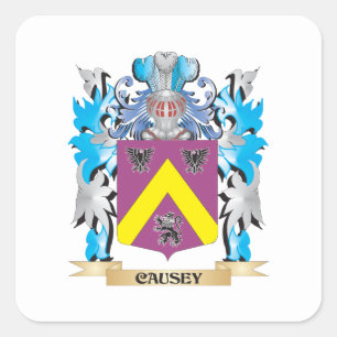 Sticker Carré Armoiries de Causey - Armoiries de la famille