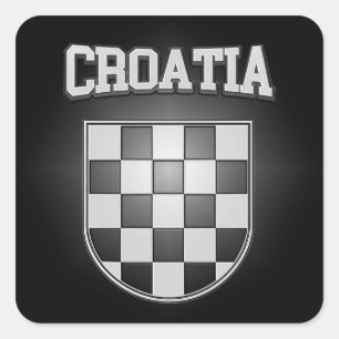 Sticker Carré Armoiries de Croatie
