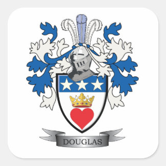 Sticker Carré Armoiries de Douglas Family Crest