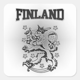 Sticker Carré Armoiries de Finlande