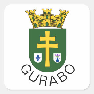 Sticker Carré Armoiries de Gurabo, Porto Rico