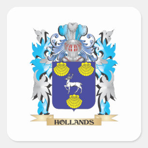 Sticker Carré Armoiries de Hollands - Armoiries de la famille