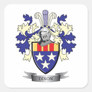 Sticker Carré Armoiries de la famille Dixon