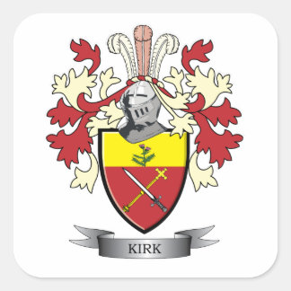 Sticker Carré Armoiries de la famille Kirk