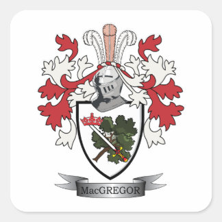 Sticker Carré Armoiries de la famille MacGregor
