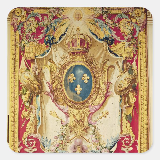 Sticker Carré Armoiries de la famille royale française (Devant)