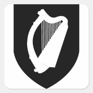 Sticker Carré Armoiries de l'Irlande