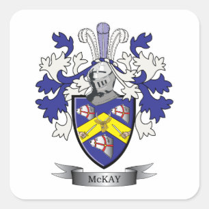 Sticker Carré Armoiries de McKay Family Crest