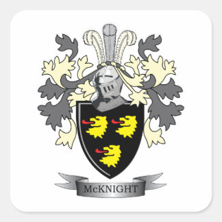 Sticker Carré Armoiries de McKnight Family Crest