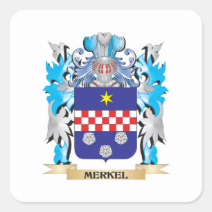 Sticker Carré Armoiries de Merkel - Armoiries de la famille