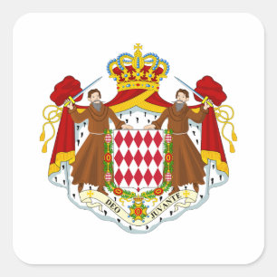 Sticker Carré Armoiries de Monaco