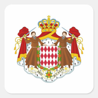 Sticker Carré Armoiries de Monaco