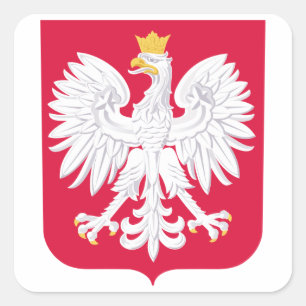 Sticker Carré Armoiries de Pologne