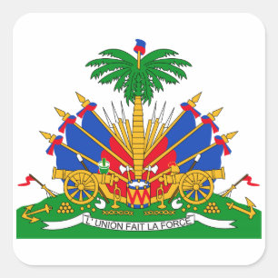 Sticker Carré Armoiries d'Haïti