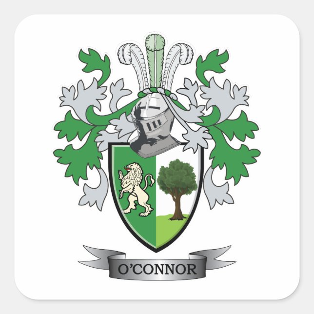 Sticker Carré Armoiries d'O'Connor (Devant)
