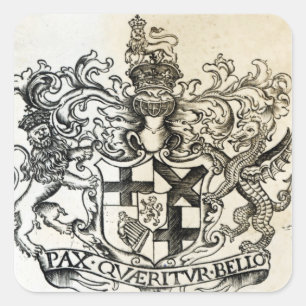 Sticker Carré Armoiries d'Oliver Cromwell