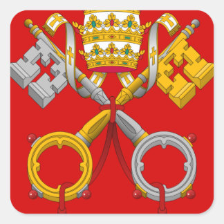 Sticker Carré Armoiries du Vatican