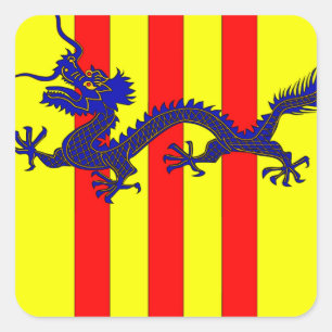 Sticker Carré Armoiries du Vietnam du Sud (1954 - 1955)