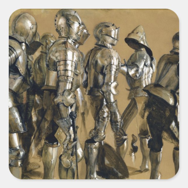 Sticker Carré Armure, 1866 (Devant)