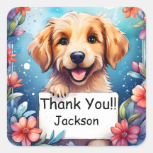 Arrière - plan chien mignon avec Merci
