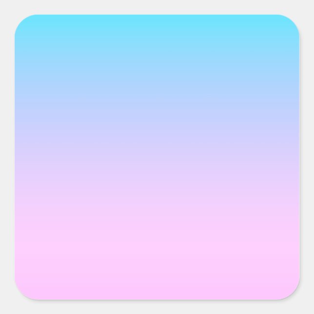 Sticker Carré Arrière - plan dégradé bleu et rose (Devant)