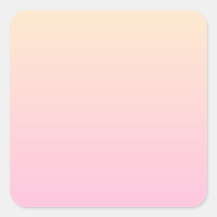 Sticker Carré Arrière - plan dégradé rose pâle et jaune