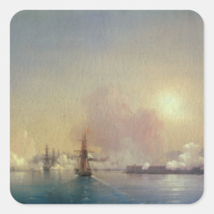 Sticker Carré Arrivée à Sebastopol Bay, 1852