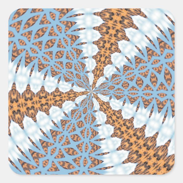 STICKER CARRÉ ART ABSTRAIT (Devant)