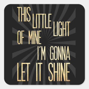 Sticker Carré Art inspiré - peu de lumière