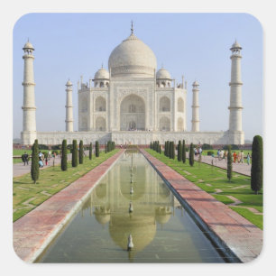 Sticker Carré Asie, Inde, Uttar Pradesh, Agra. Le Taj 5