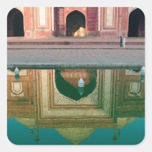 Sticker Carré Asie, Inde, Uttar Pradesh, Agra. Sur le 2