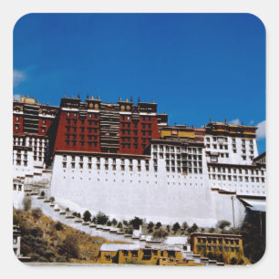 Sticker Carré Asie, Tibet, Lhasa, Palais du Potala dit Rouge 2