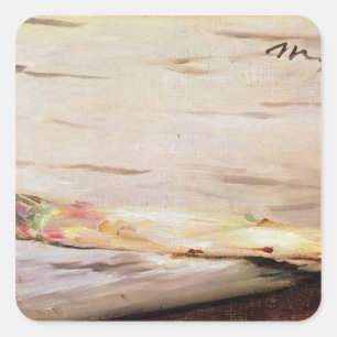 Sticker Carré Asperge de Manet  , 1880