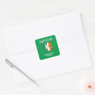 Sticker Carré Assez chanceux pour être Irlandais